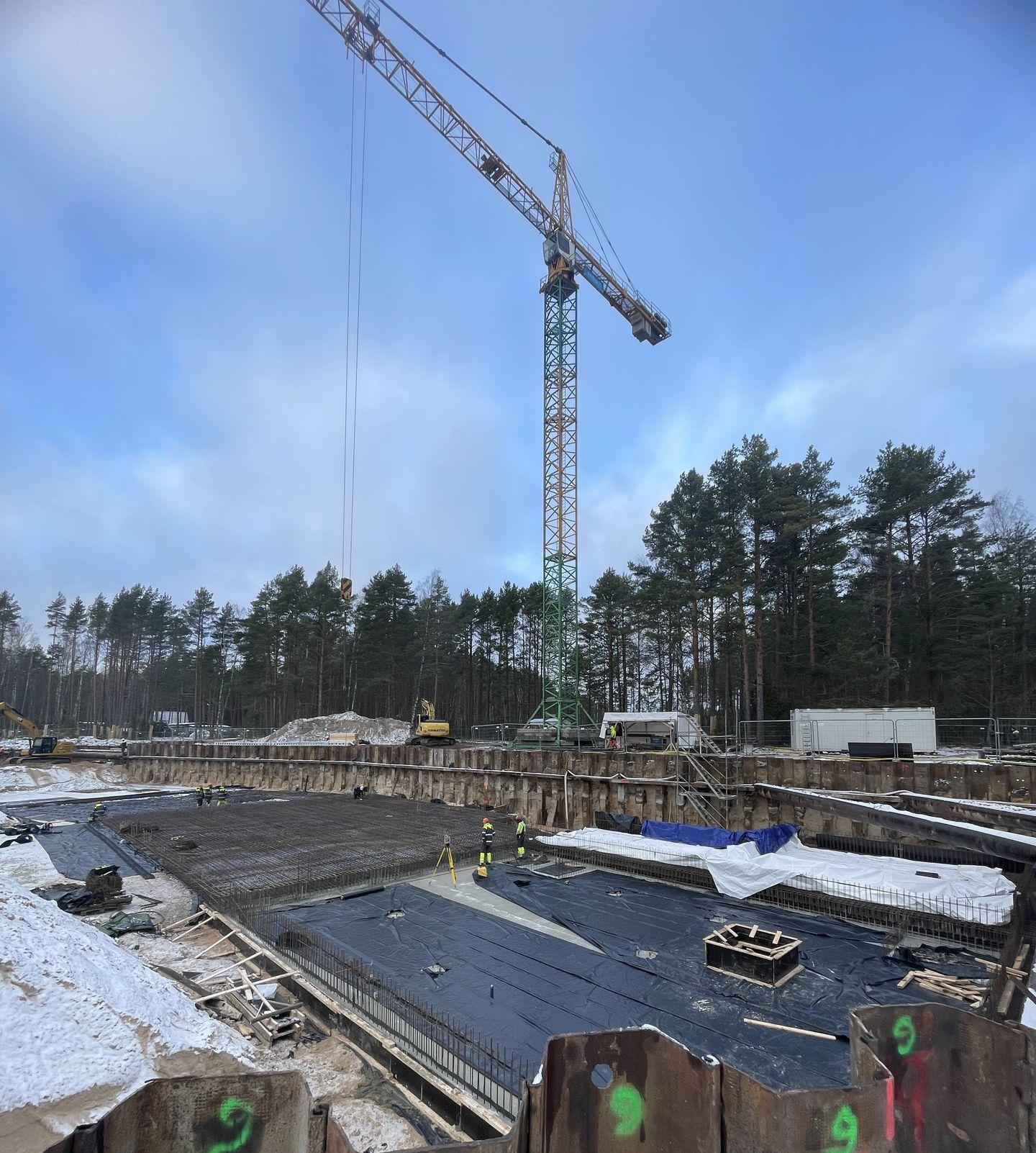 Uusküla Looduspaahotel underground construction works