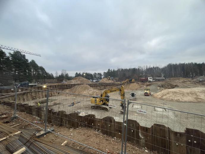 Uusküla Looduspaahotel underground construction works